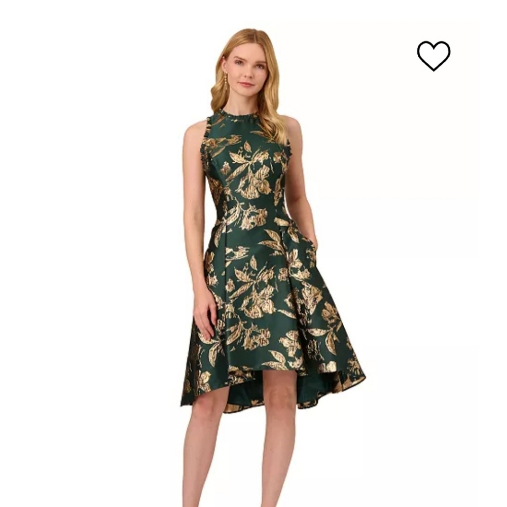 Adrianna Papell Jacquard Dress